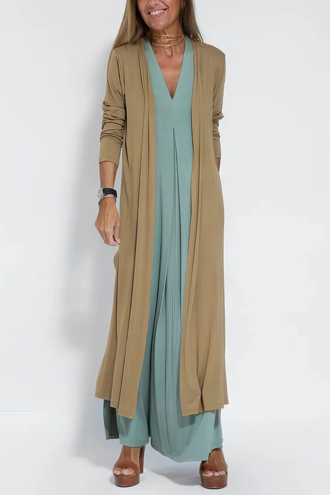 Vivienne | Elegant Flowing Maxi Dress