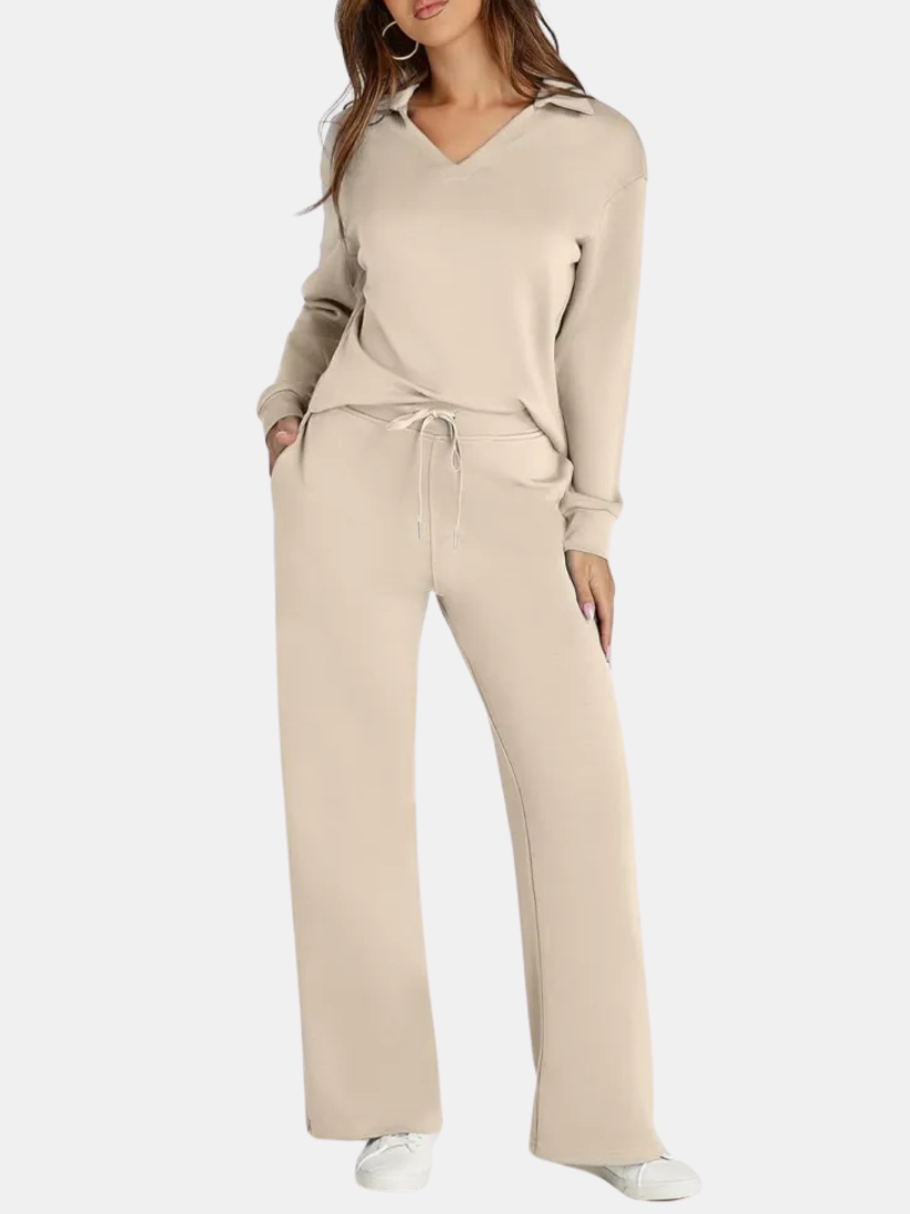 Amelia | Long Sleeve Lounge Set with Trousers