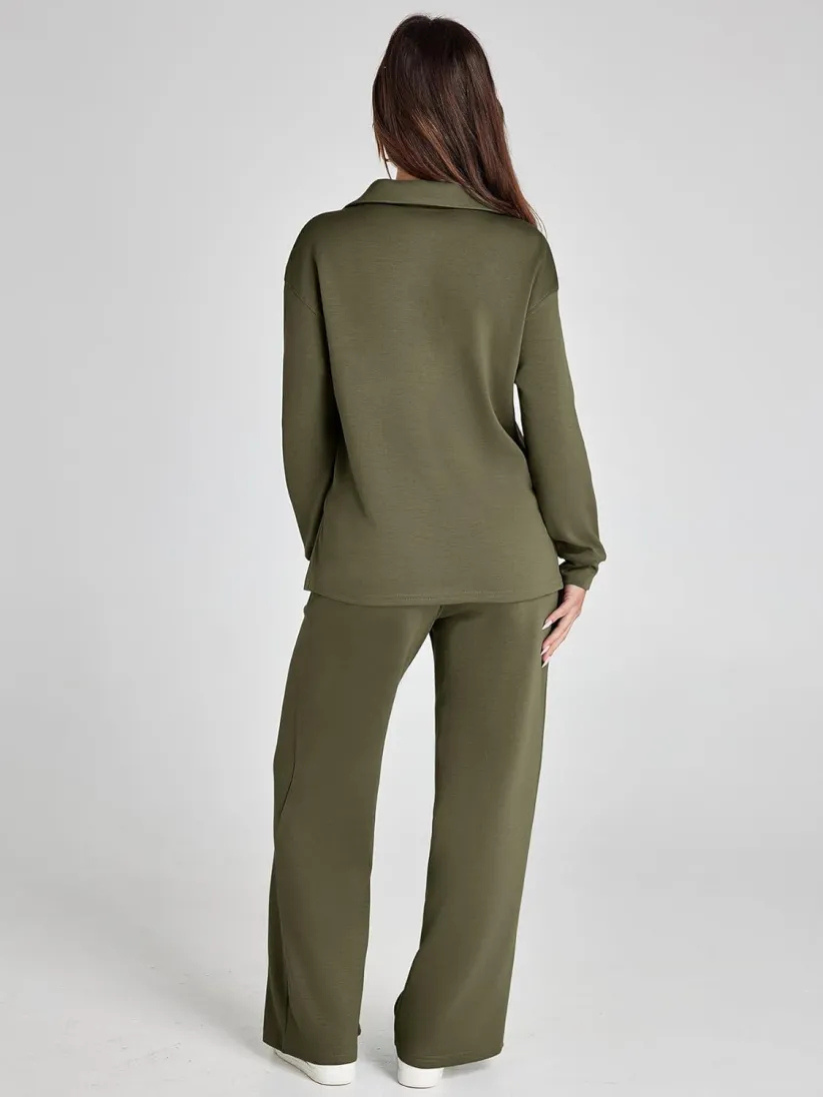 Amelia | Long Sleeve Lounge Set with Trousers