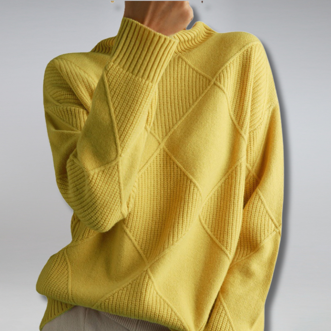 Florence | Relaxed Turtleneck Knit Jumper