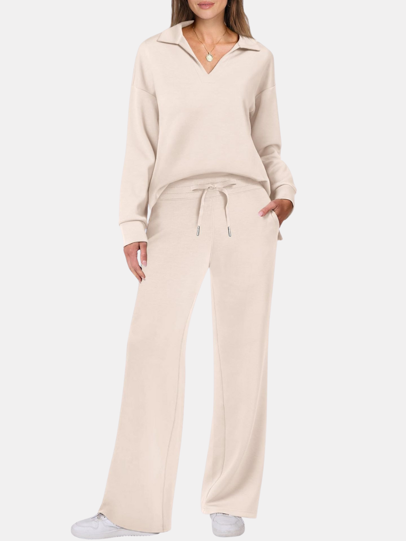 Amelia | Long Sleeve Lounge Set with Trousers