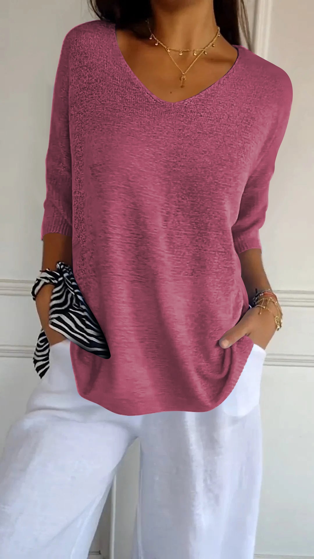 Sophie | V Neck Everyday Blouse