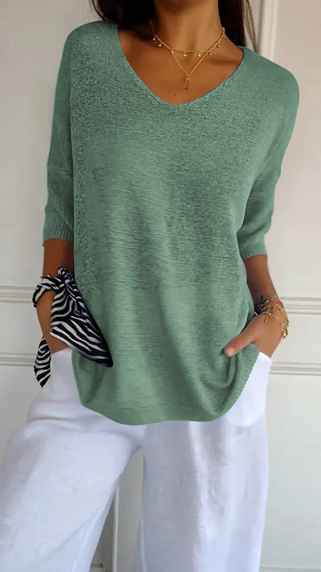 Sophie | V Neck Everyday Blouse