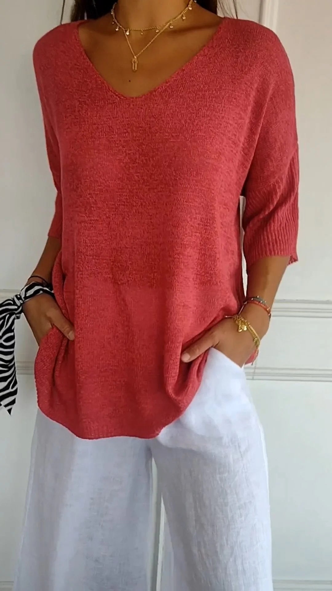 Sophie | V Neck Everyday Blouse