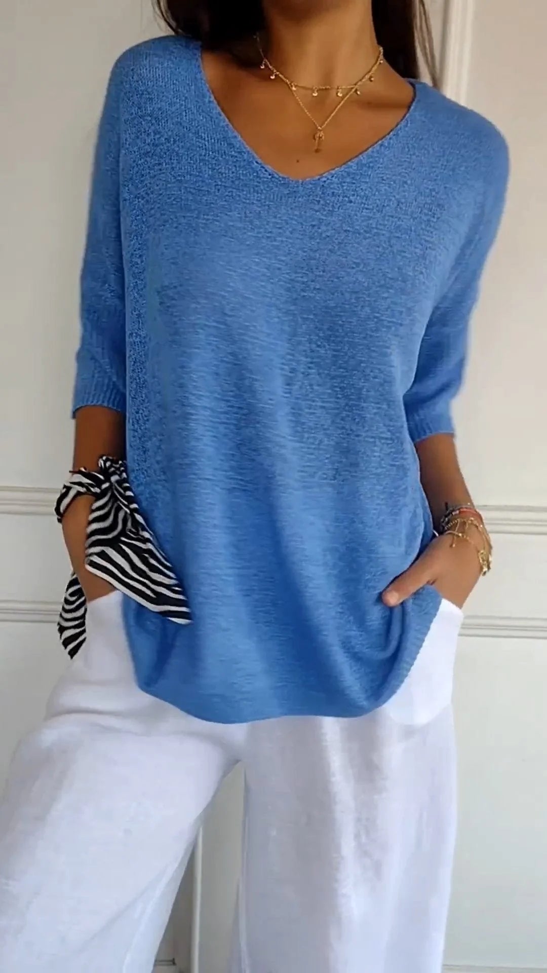 Sophie | V Neck Everyday Blouse
