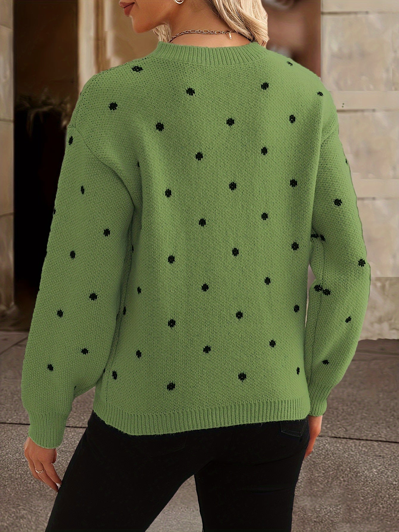 Amelia | Polka Dot Knit Jumper