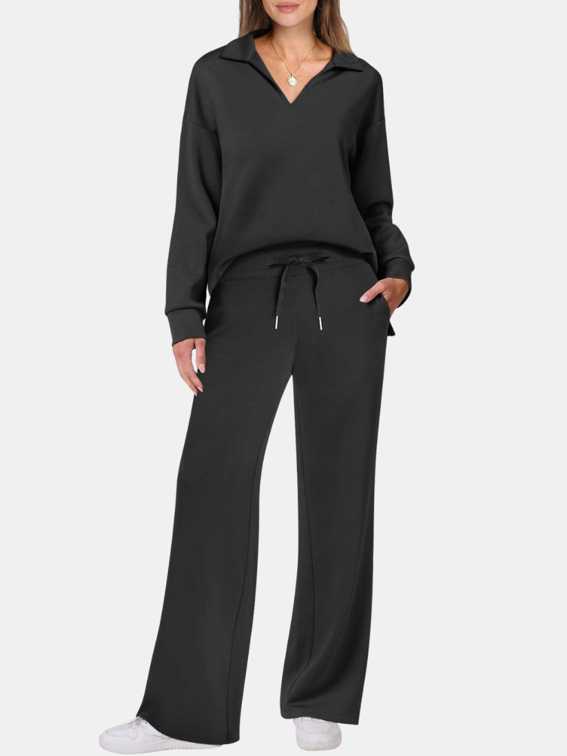 Amelia | Long Sleeve Lounge Set with Trousers