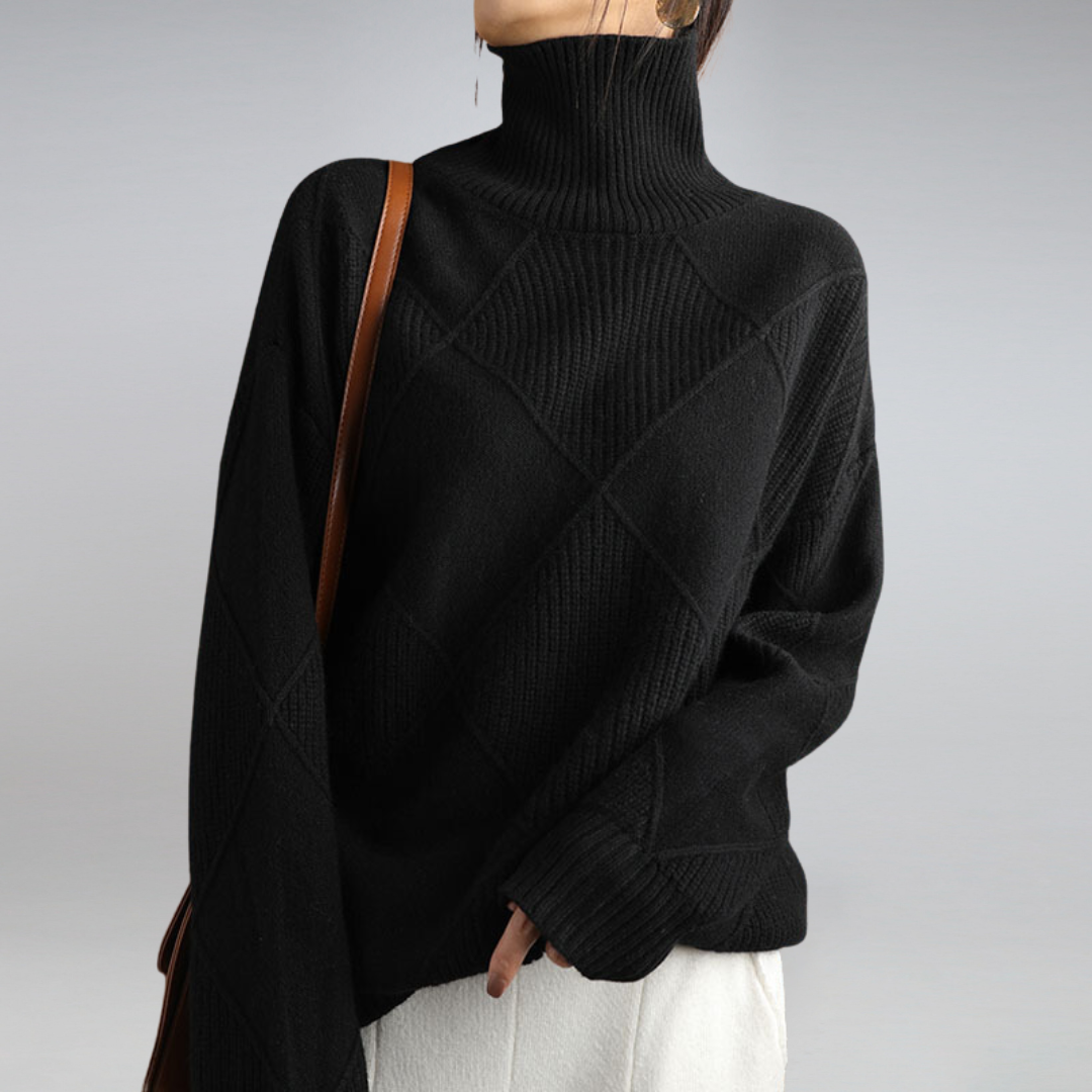 Florence | Relaxed Turtleneck Knit Jumper