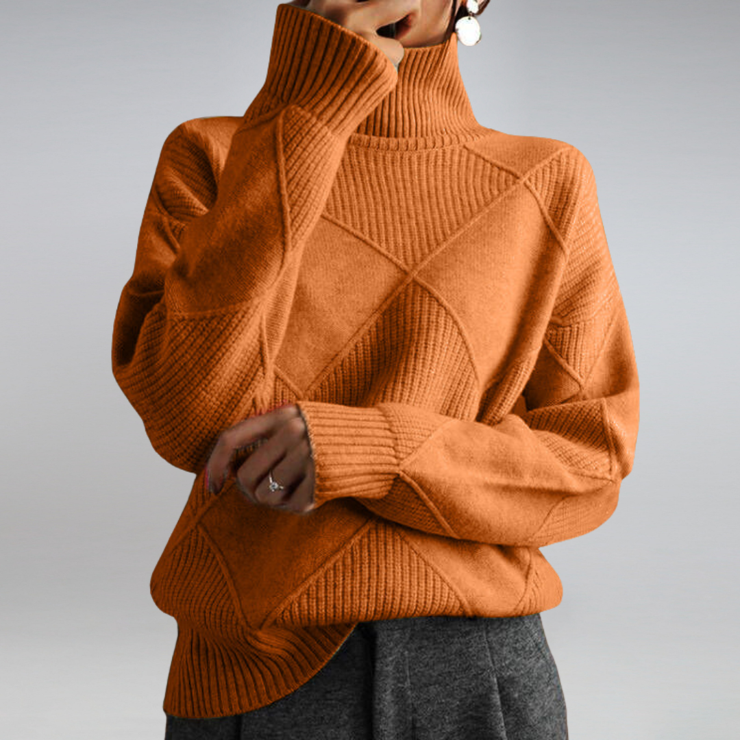 Florence | Relaxed Turtleneck Knit Jumper