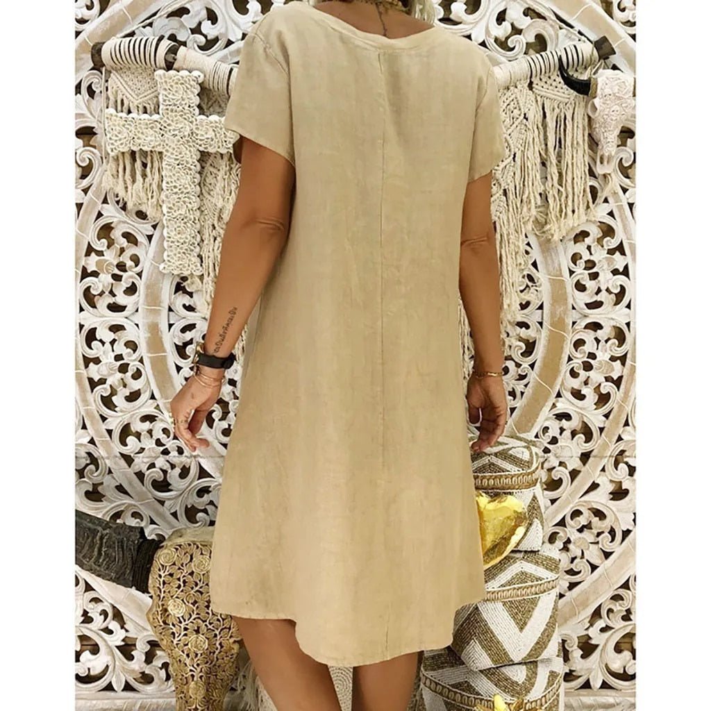 Sophie | Short Sleeve A Line Mini Dress