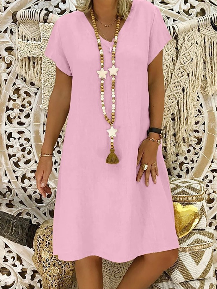 Sophie | Short Sleeve A Line Mini Dress