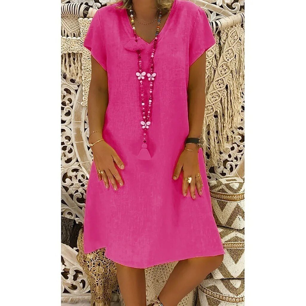Sophie | Short Sleeve A Line Mini Dress