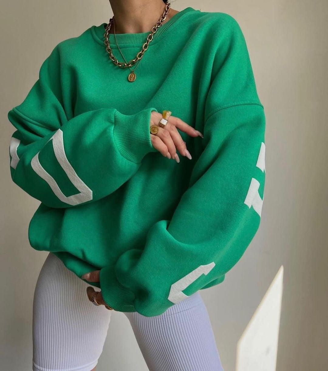 Harper | Oversized Graphic Crewneck Jumper