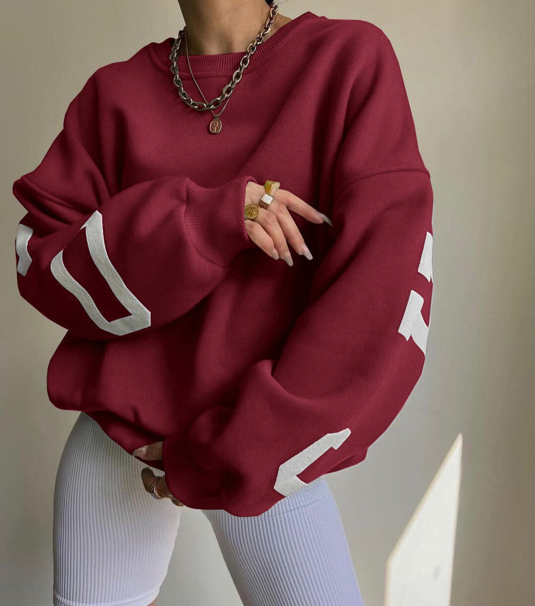 Harper | Oversized Graphic Crewneck Jumper
