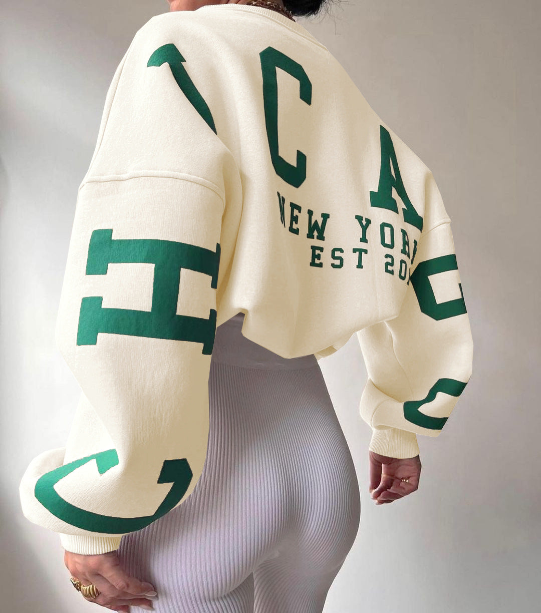 Harper | Oversized Graphic Crewneck Jumper
