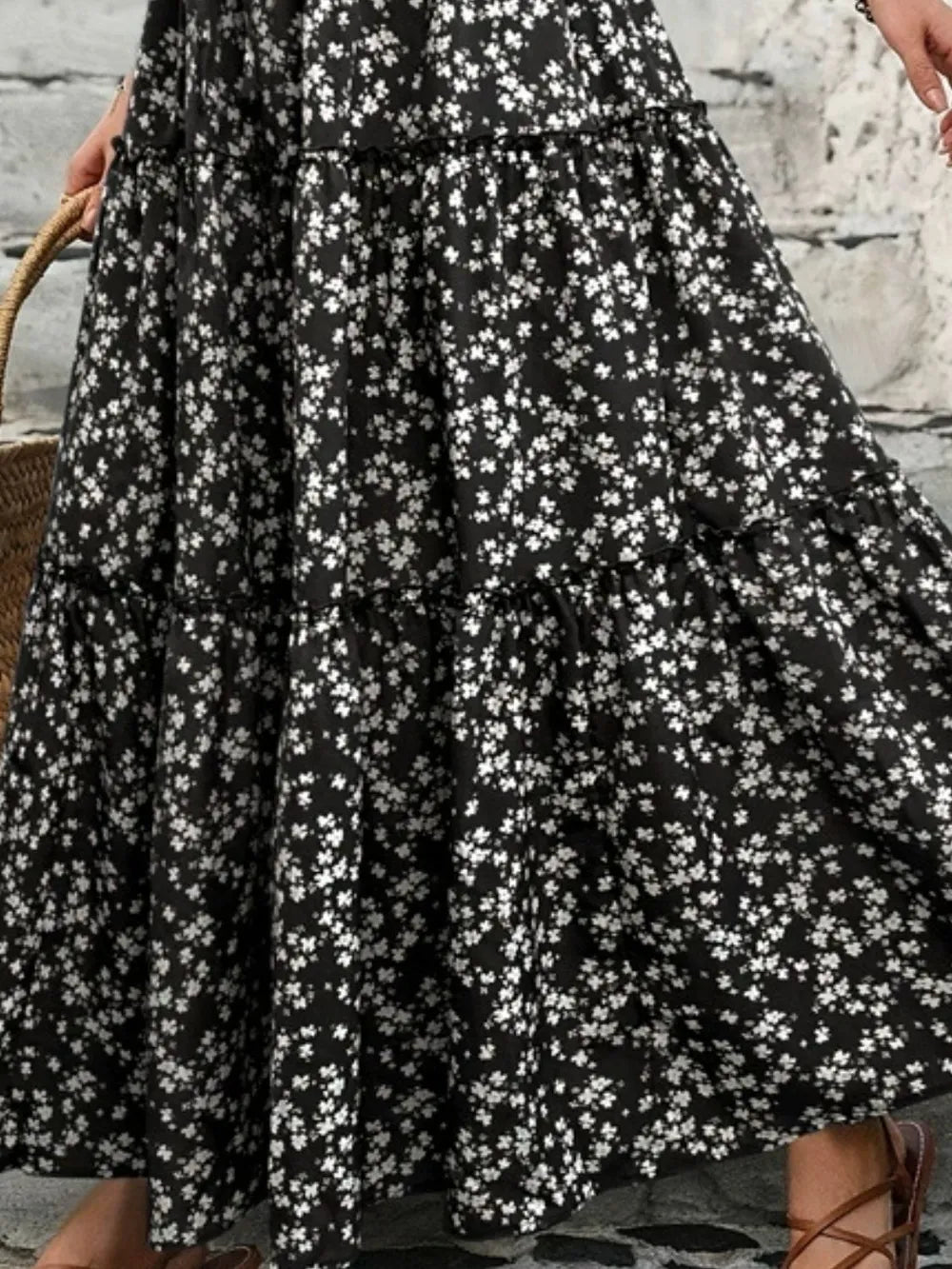 Ruby | Tiered Floral Maxi Skirt