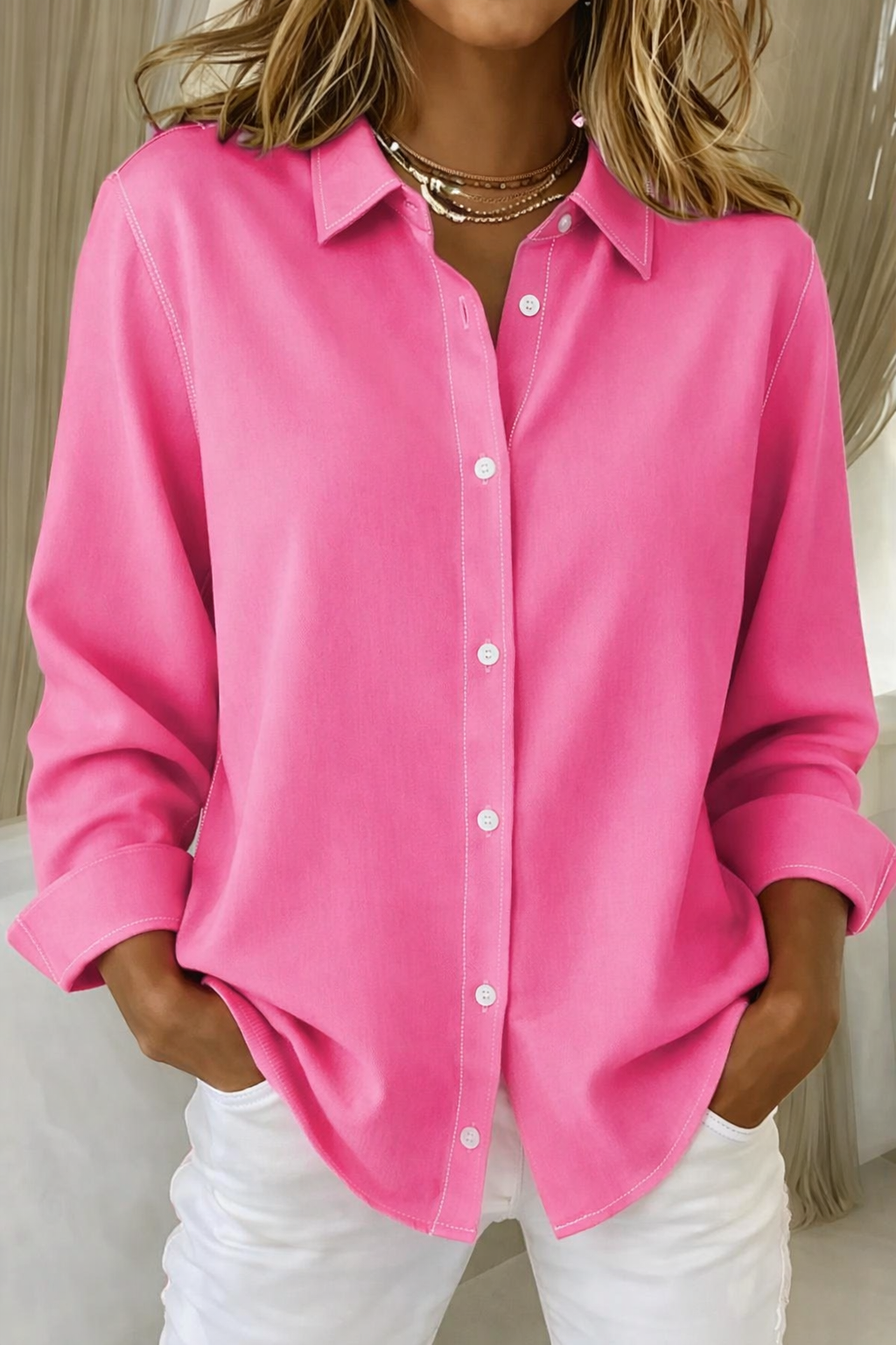 Clara | Relaxed Button Down Shirt