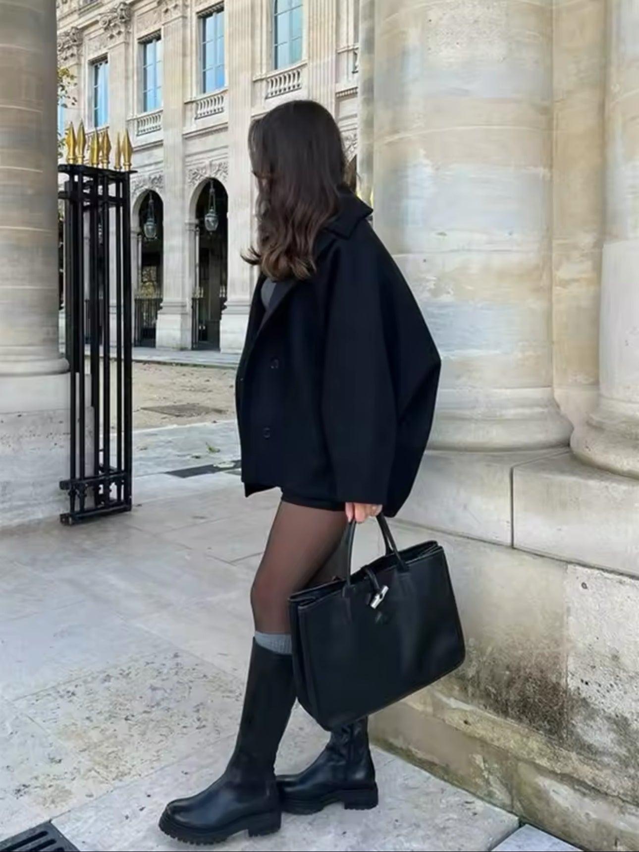 Millie | Wool Blend Jacket Oversized Double Breasted