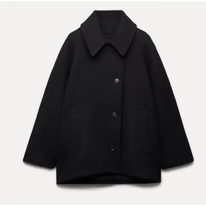 Millie | Wool Blend Jacket Oversized Double Breasted