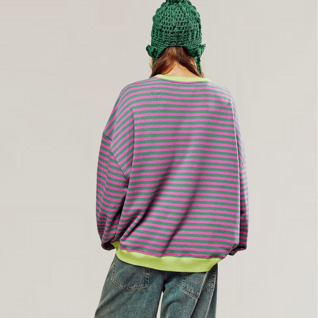 Lucy | Oversized Striped Knit Jumper