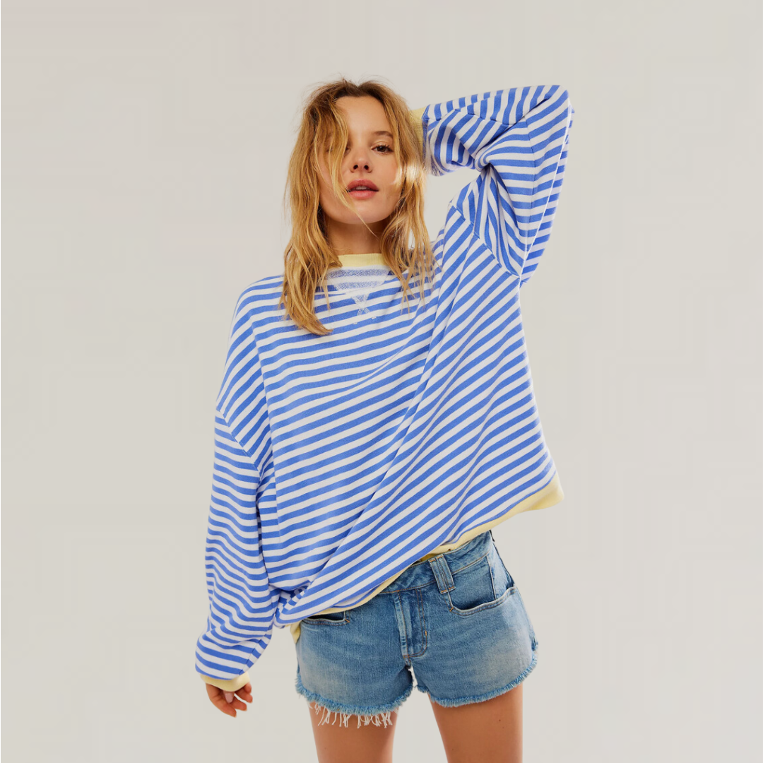 Lucy | Oversized Striped Knit Jumper