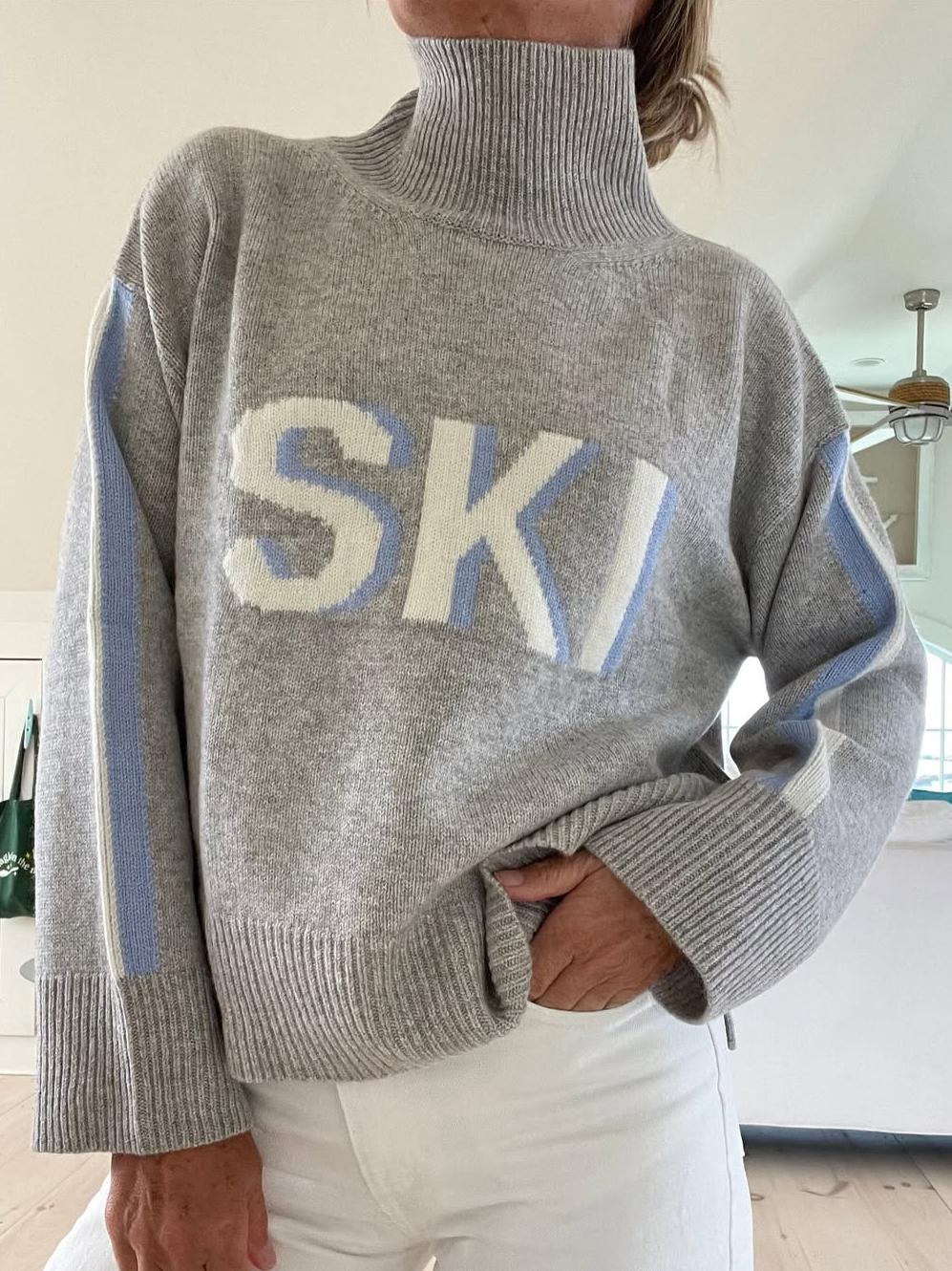 Harper | Retro Intarsia Knit Ski Jumper