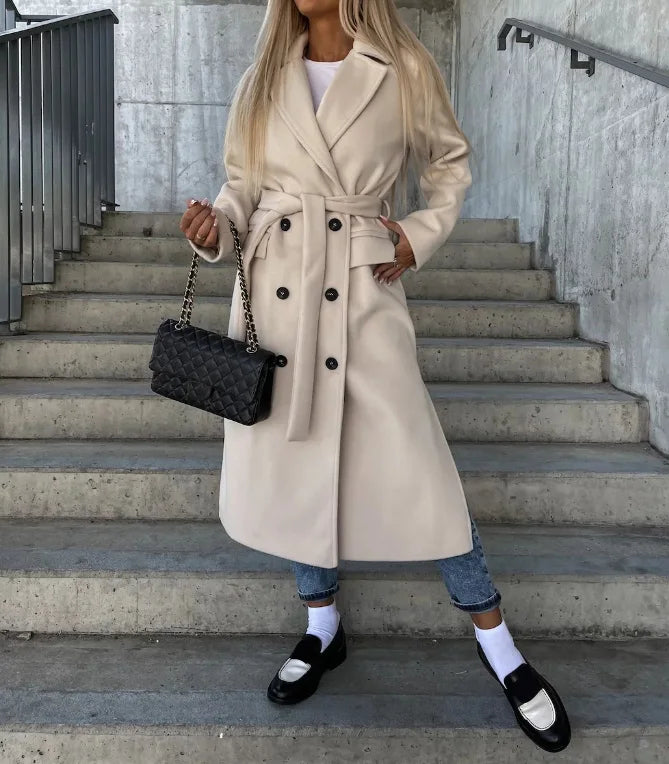 Charlotte | Double Breasted Long Winter Coat