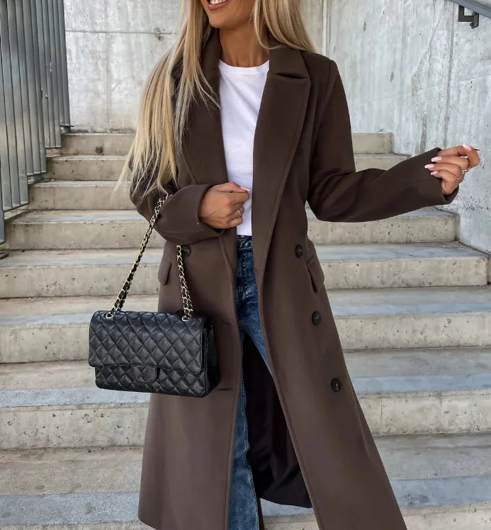 Charlotte | Double Breasted Long Winter Coat