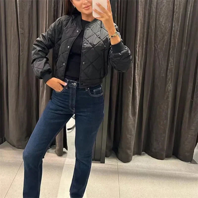 Sadie | Quilted Bomber Jacket