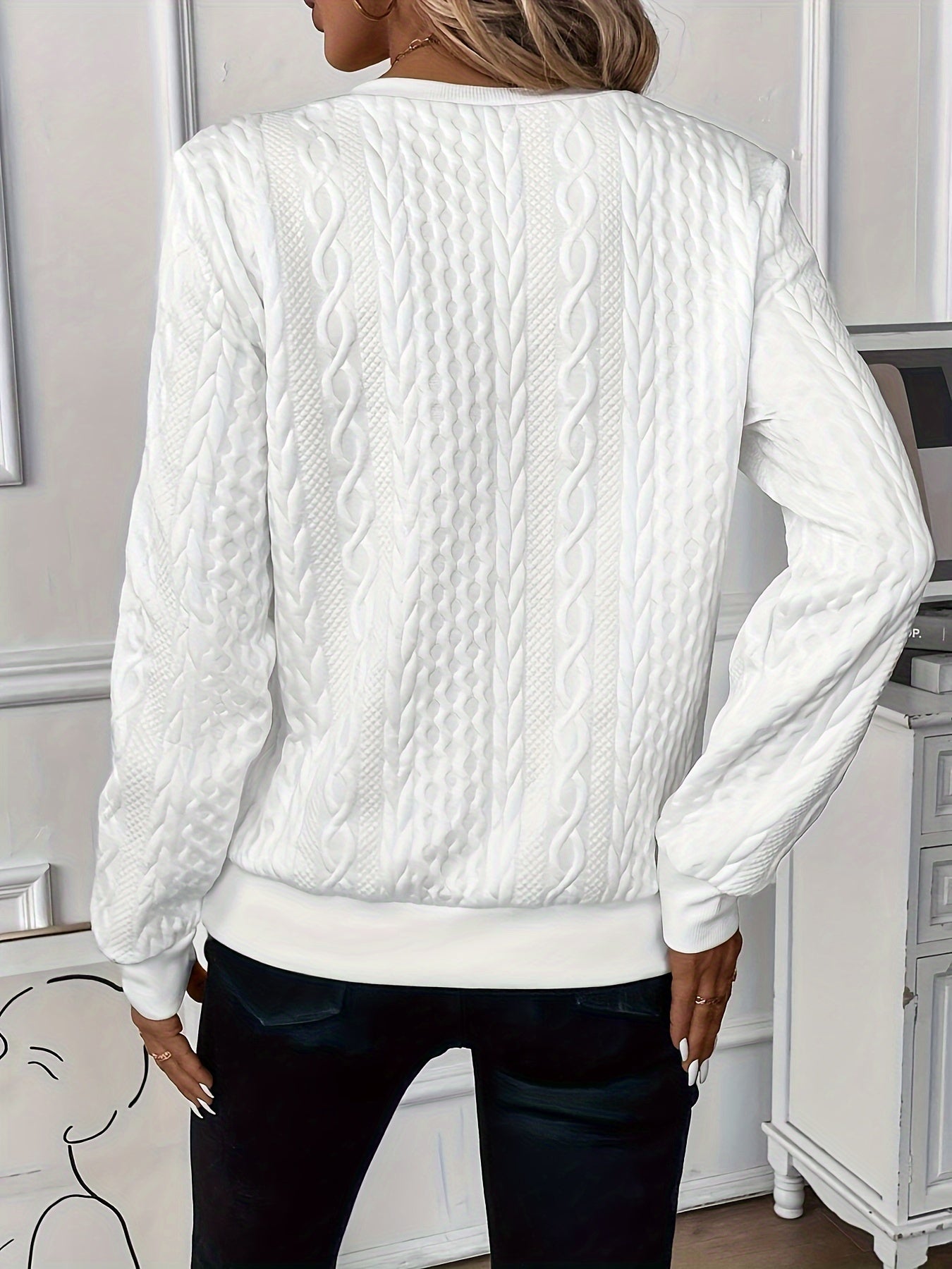 Abigail | Cable Knit Half Zip Jumper