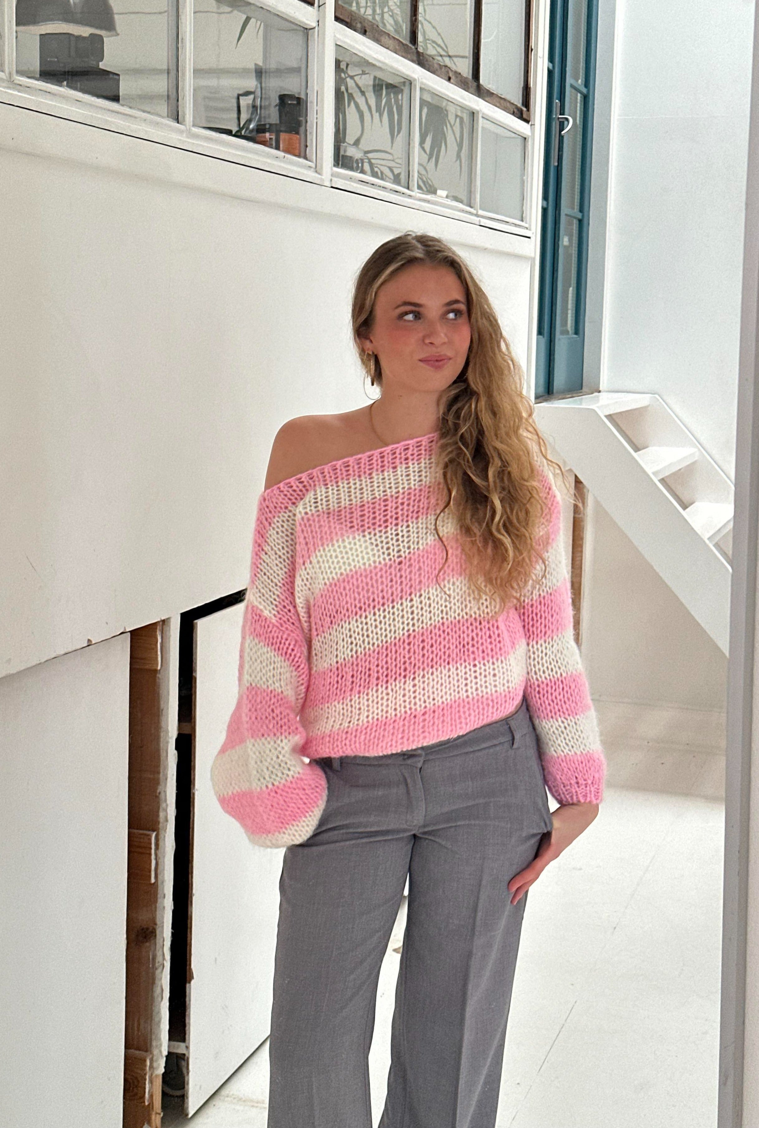 Sadie | Oversized Striped Knit Jumper