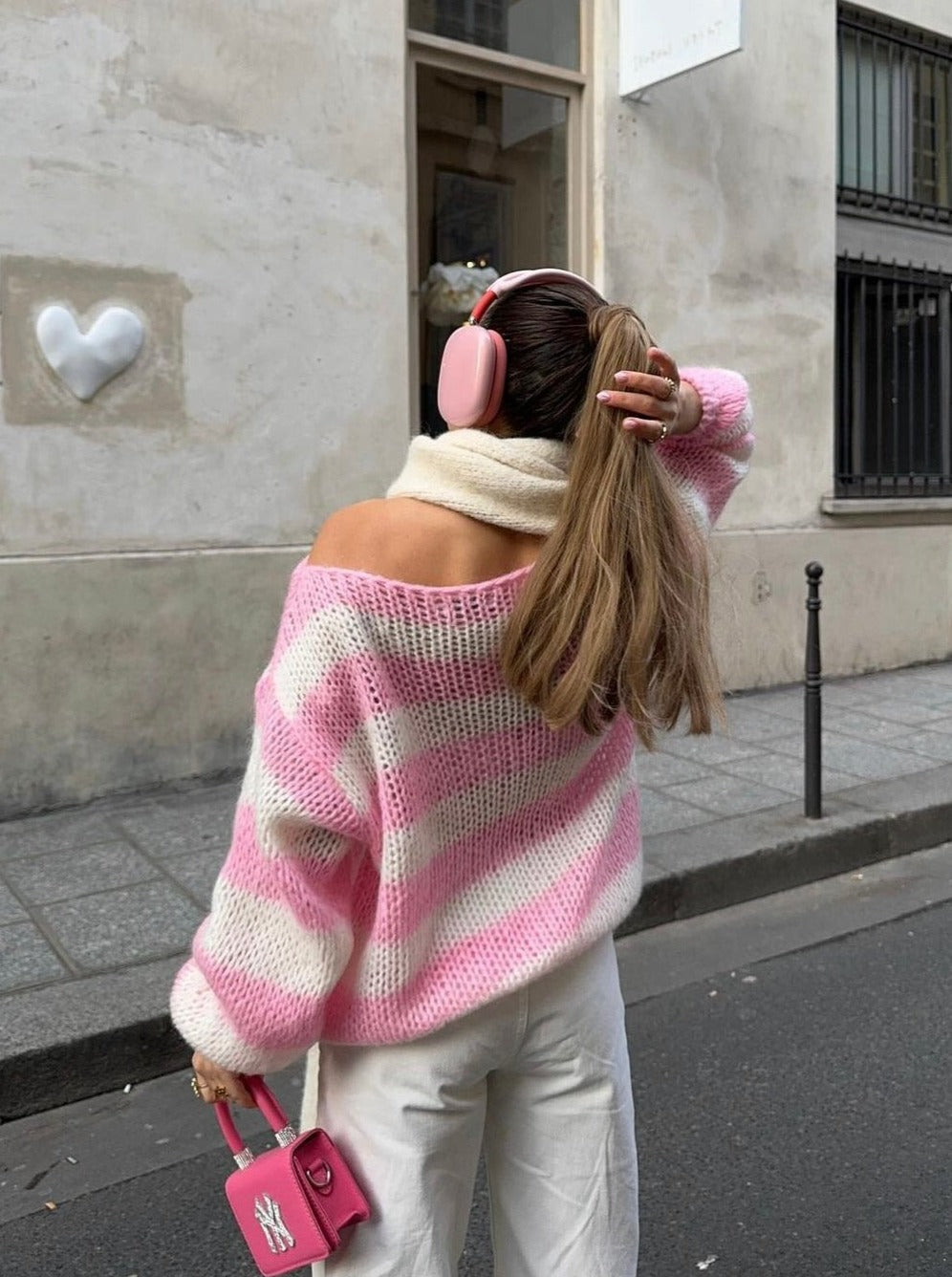 Sadie | Oversized Striped Knit Jumper