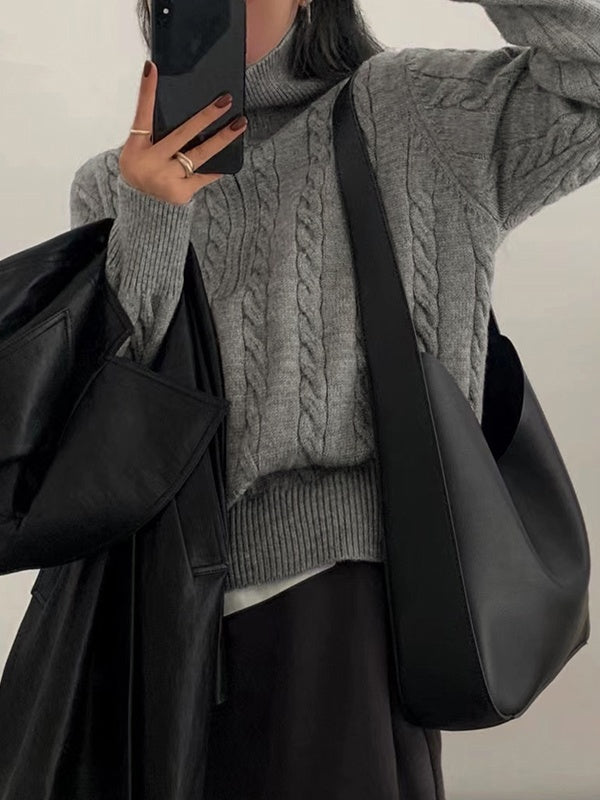 Victoria | Cable Knit Half Zip Jumper