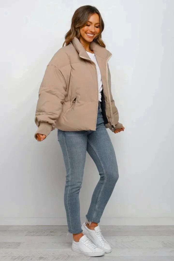 Camille | Quilted Cropped Puffer Jacket