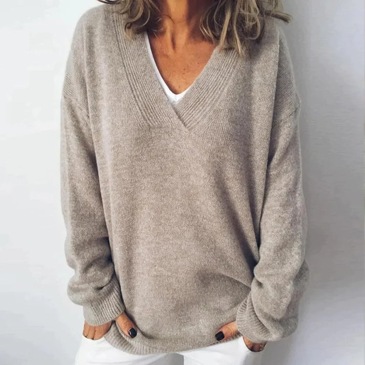 Amelia | Cashmere Blend V Neck Jumper