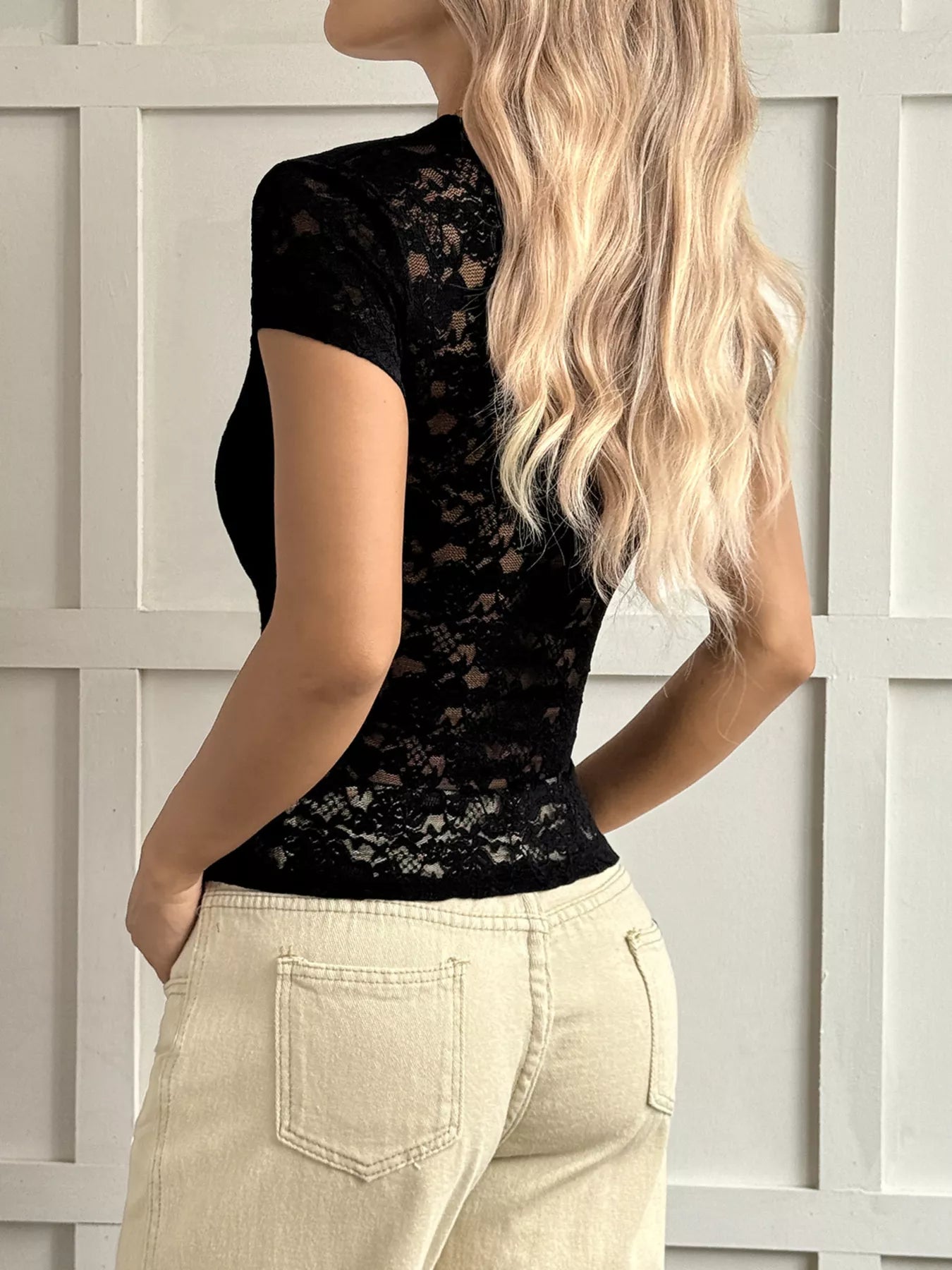 Eloise | Lace Bow Blouse