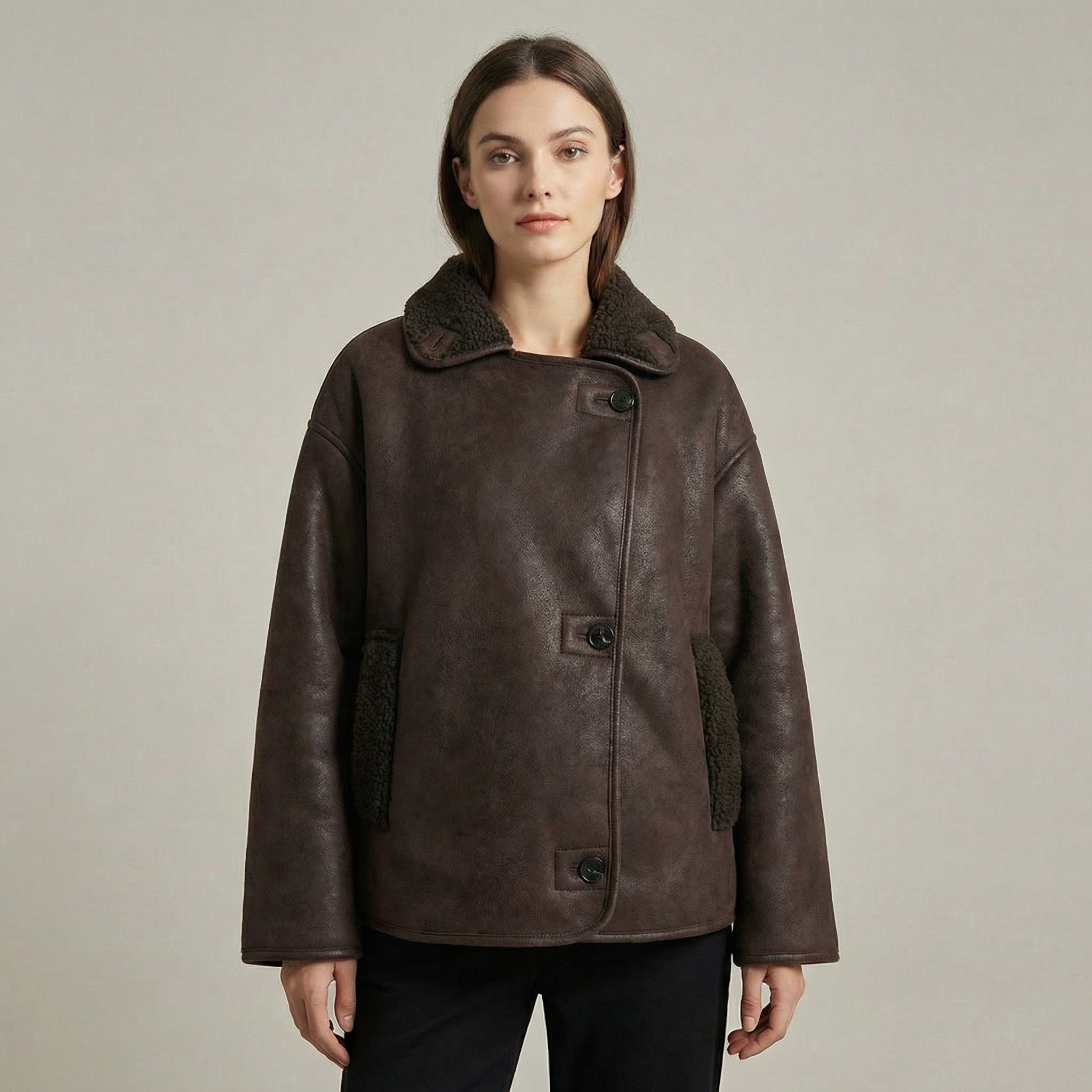 Delphine | Double Collar Quilted Coat