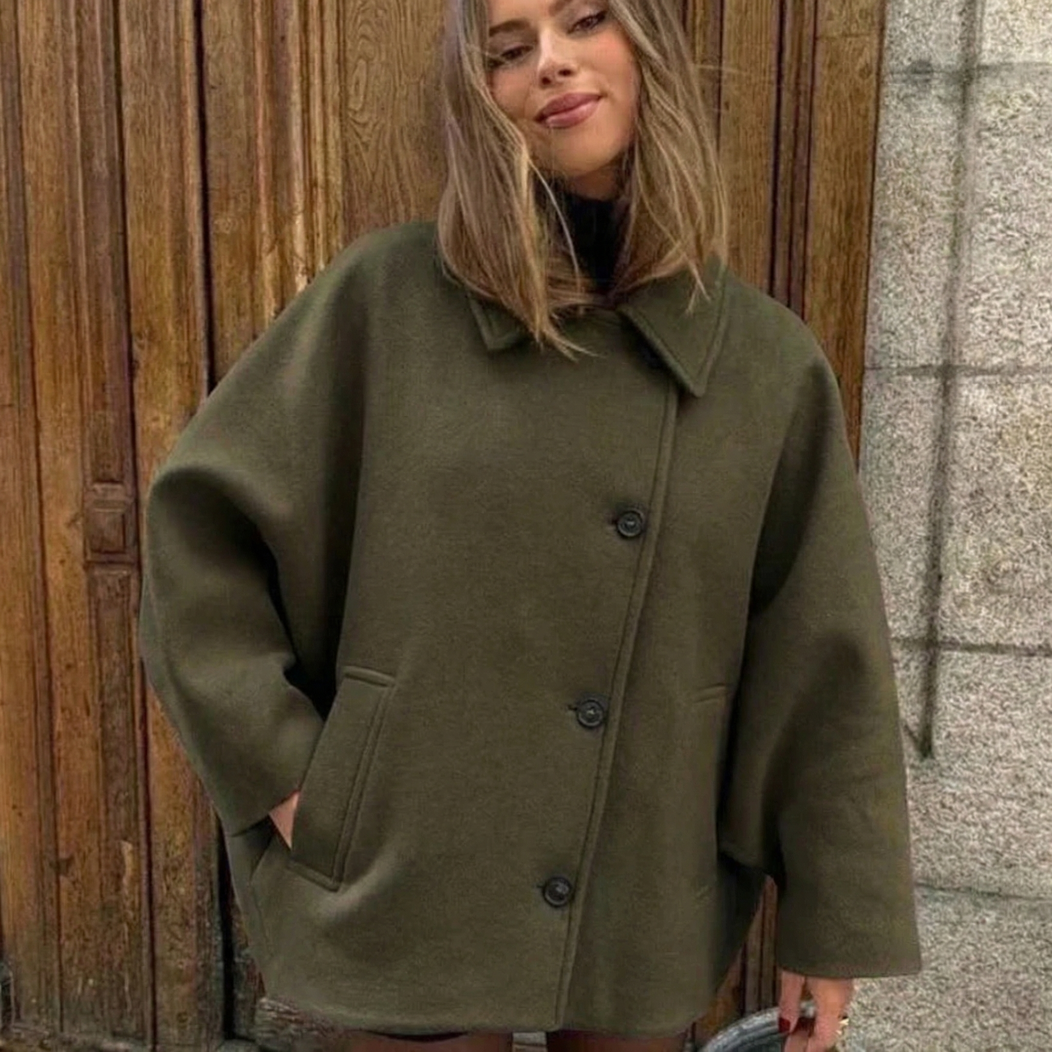 Imogen | Loose Lapel Wool Coat