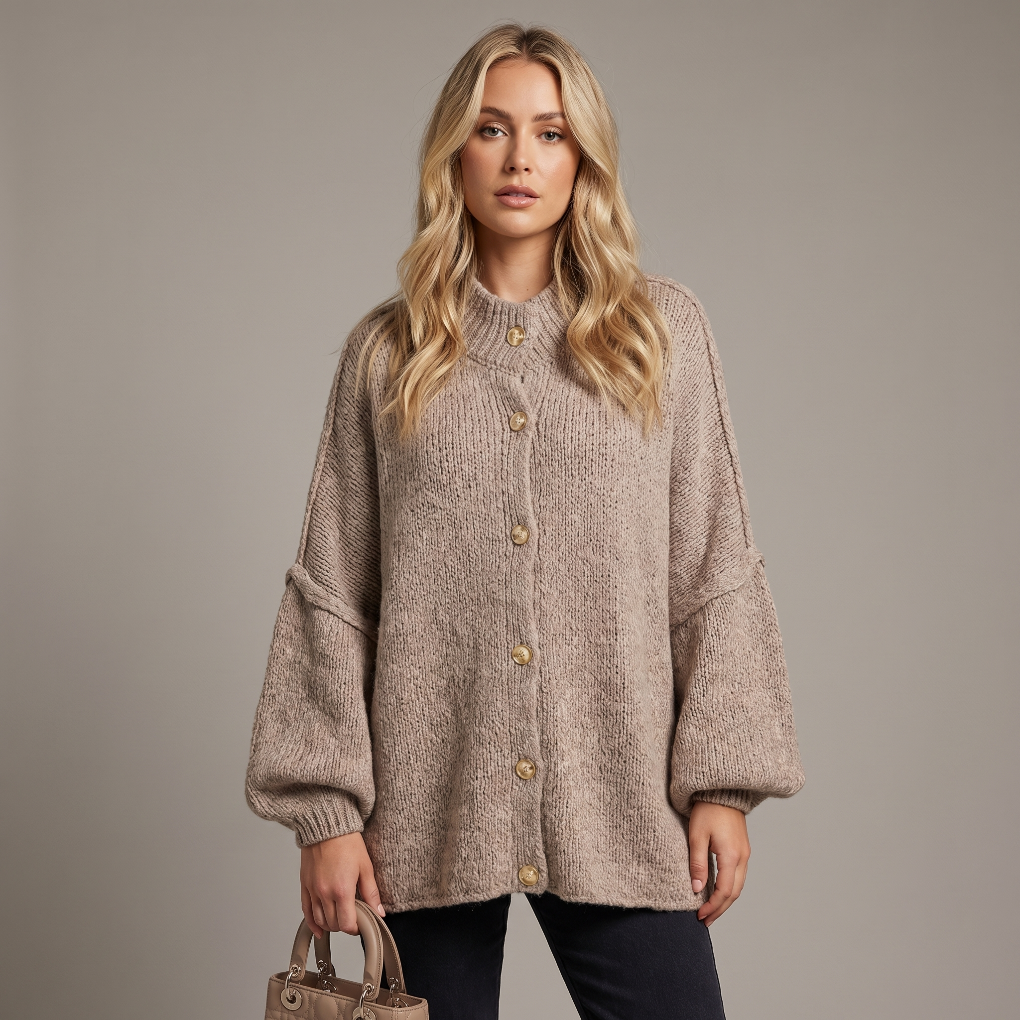 Aurora | Oversized Chunky Knit Cardigan