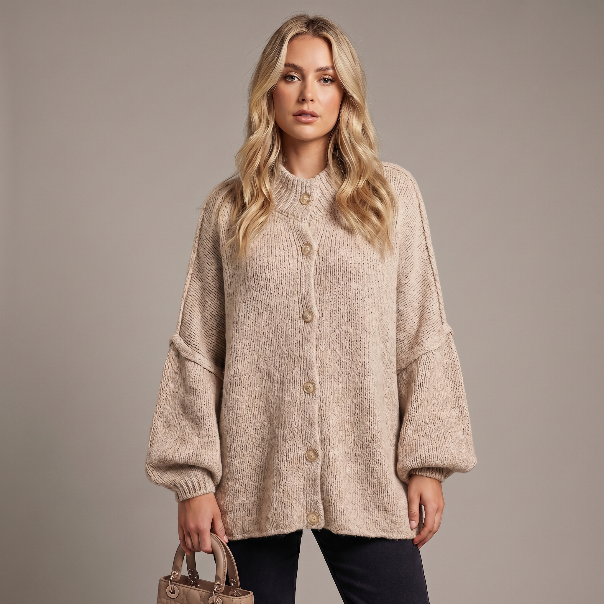 Aurora | Oversized Chunky Knit Cardigan