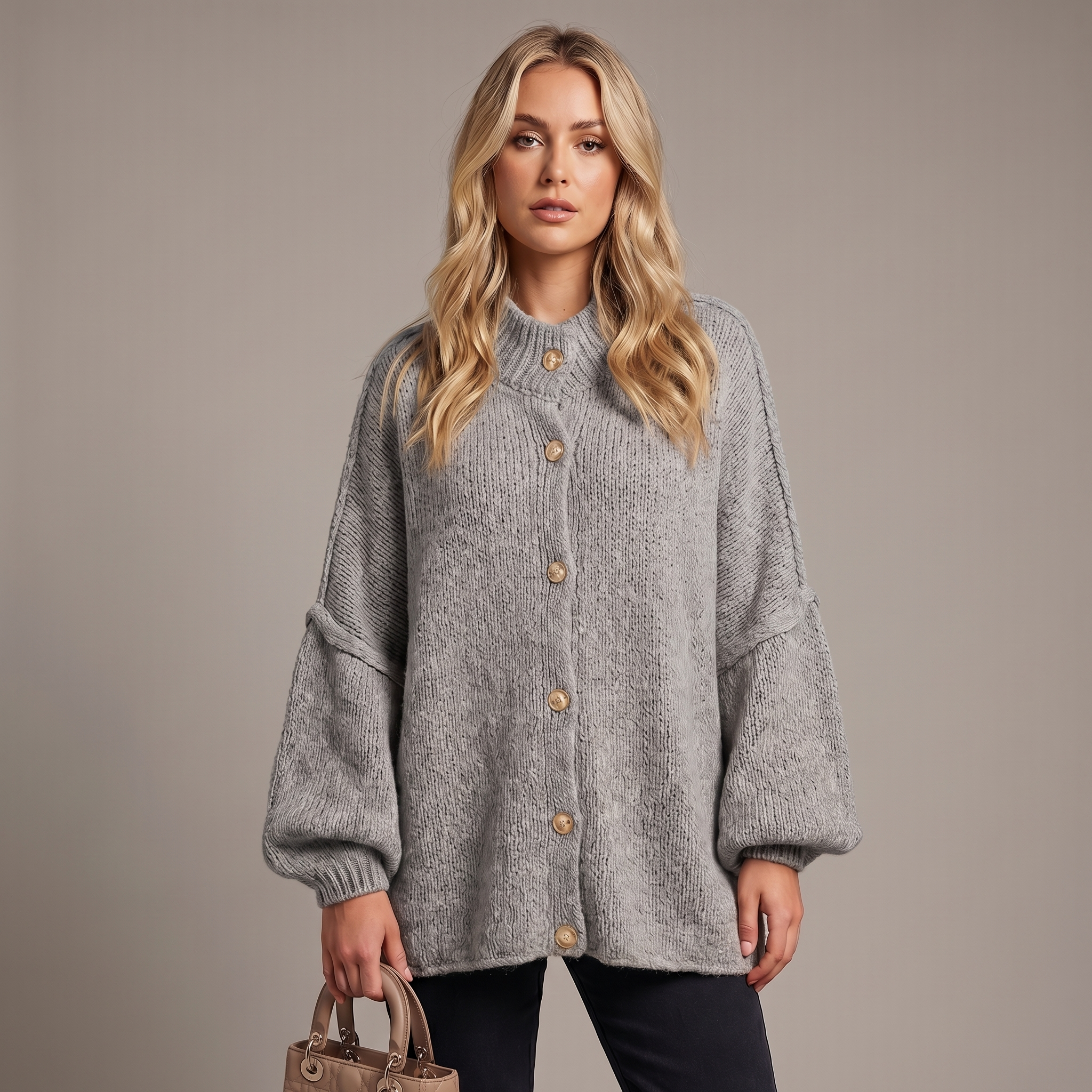 Aurora | Oversized Chunky Knit Cardigan