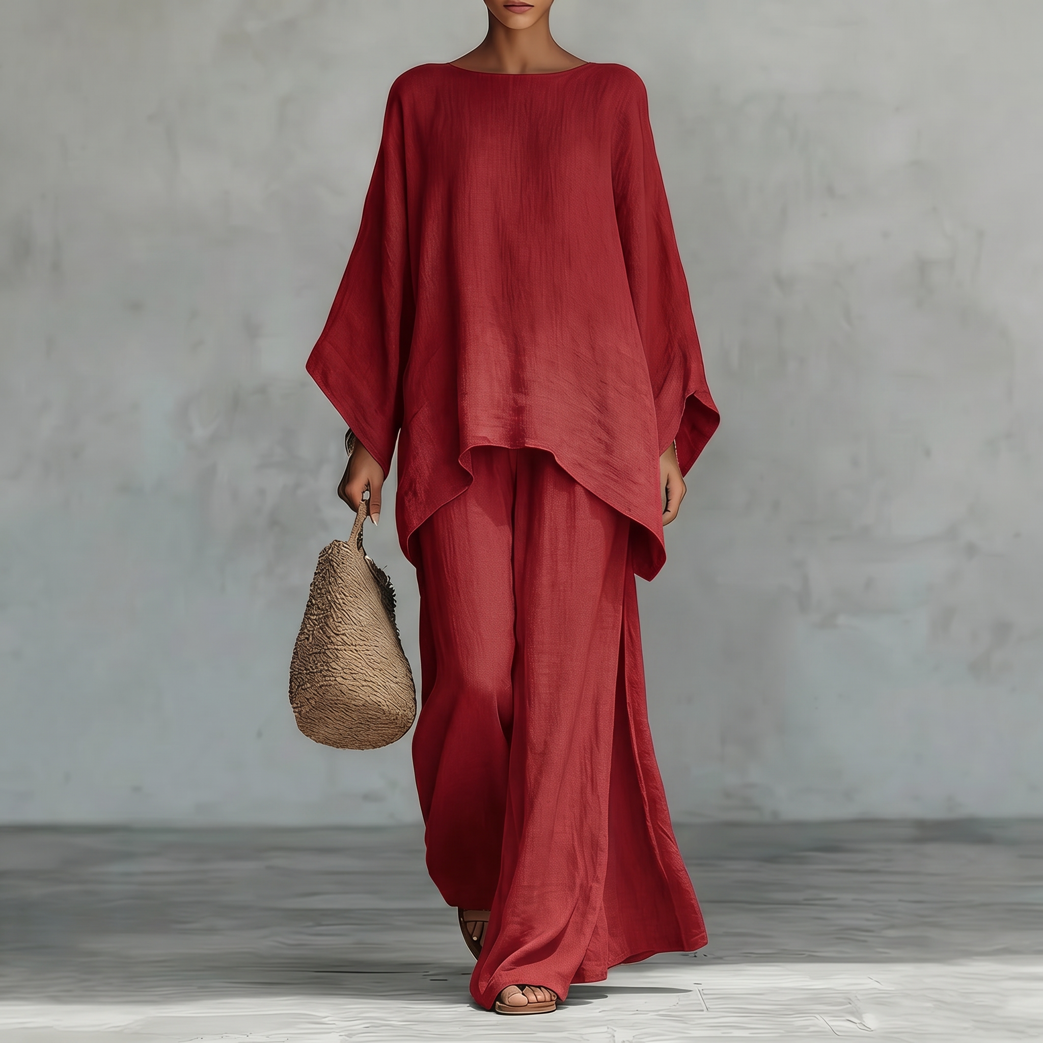 Bianca | Oversized Batwing Two Piece Set
