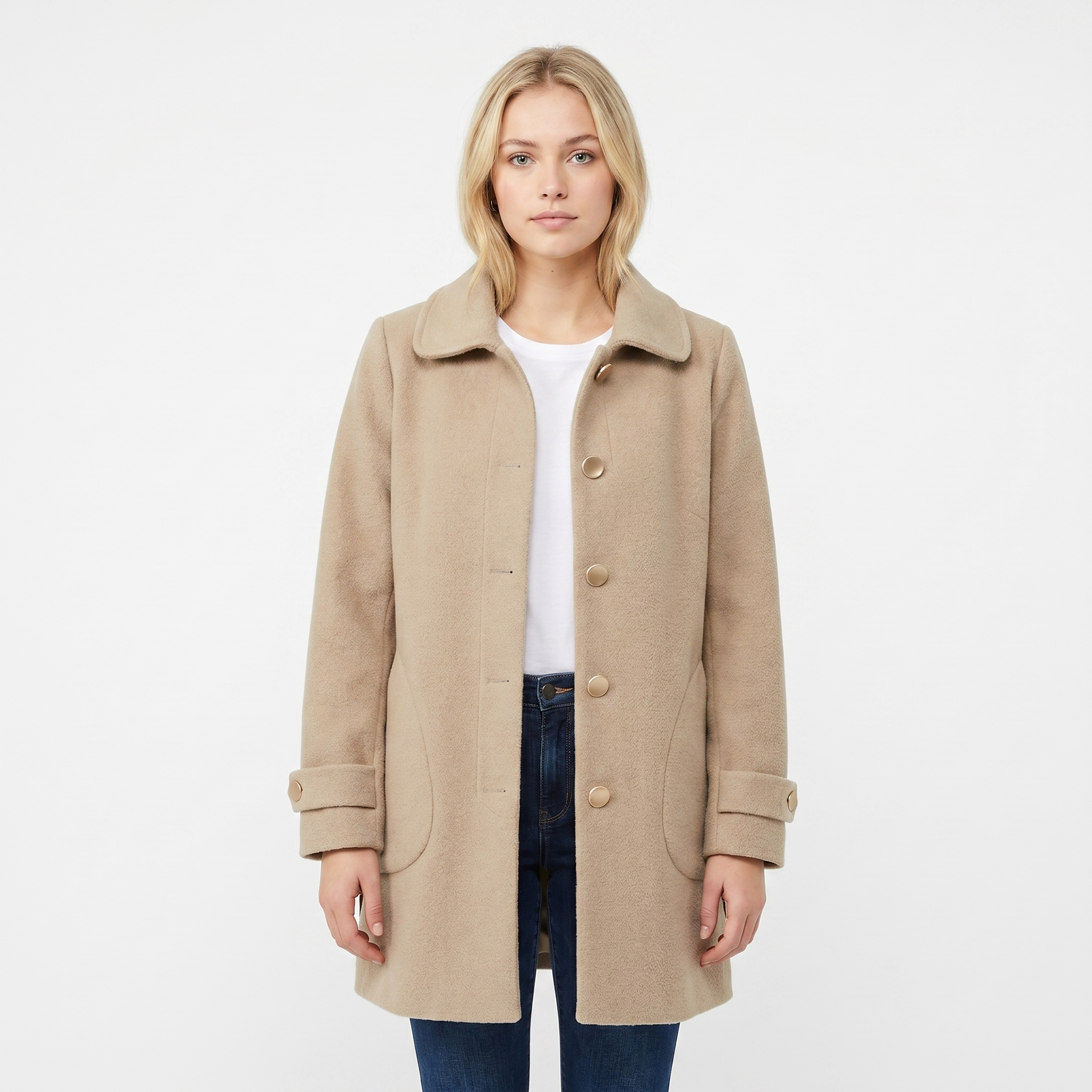 Isabeau | Brushed Car Coat