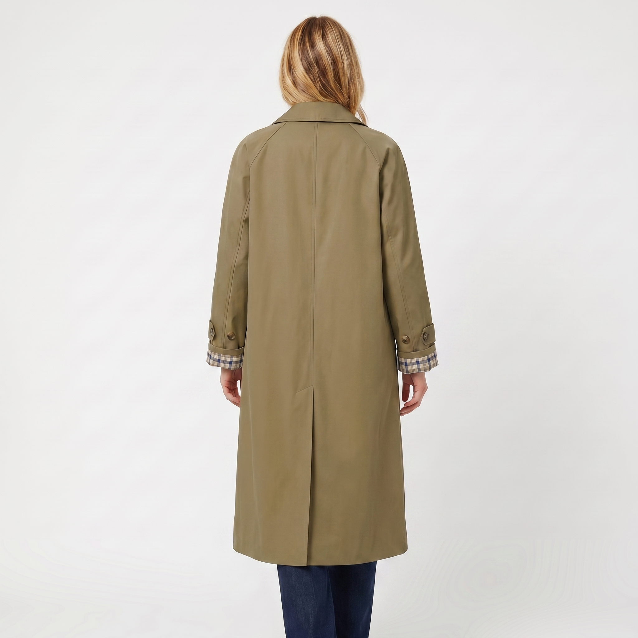Adeline | Check-Lined Trench Coat