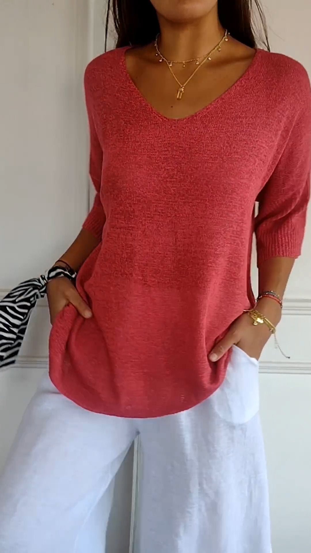 Sophie | V Neck Everyday Blouse
