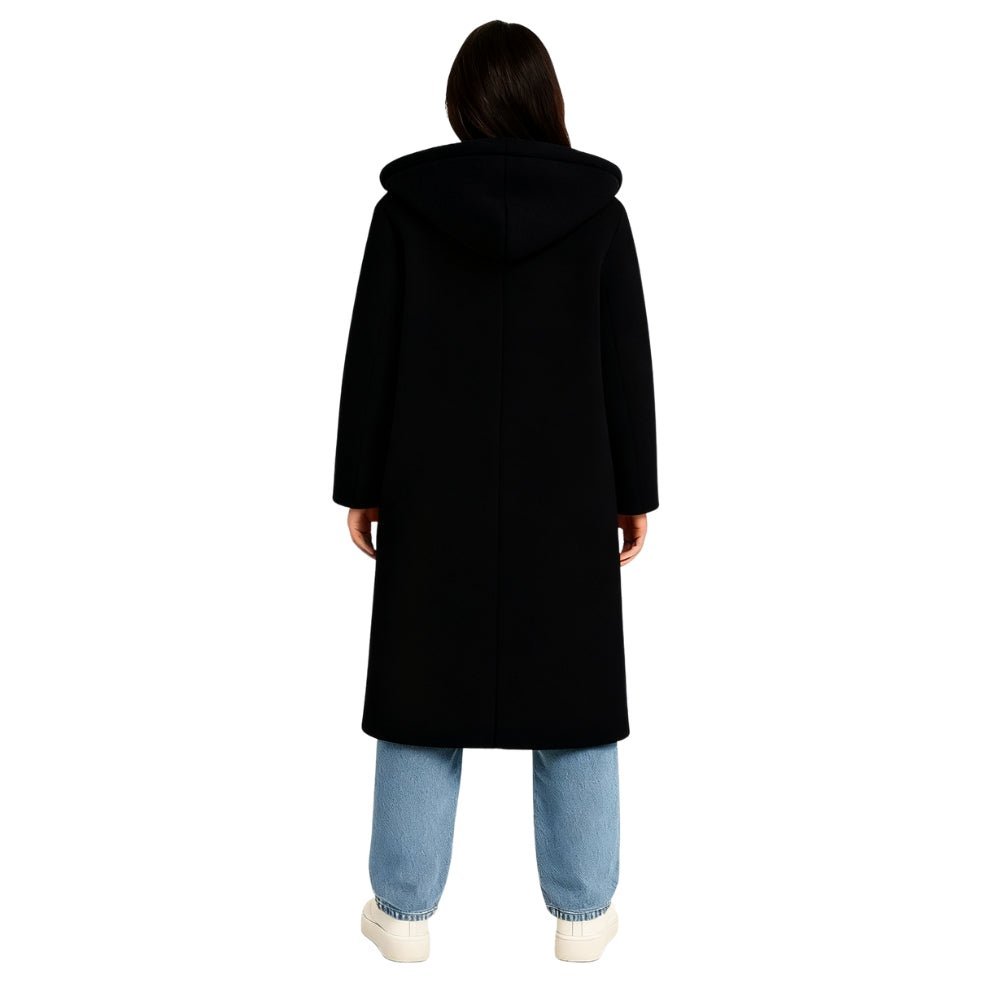 April | Hooded Double-Breasted Teddy Coat