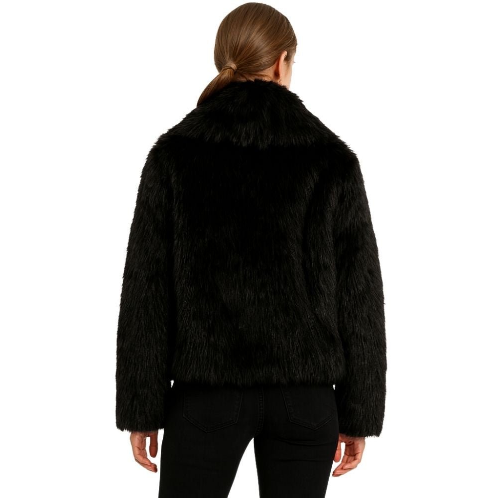 Collete | Shawl Collar Fur Jacket