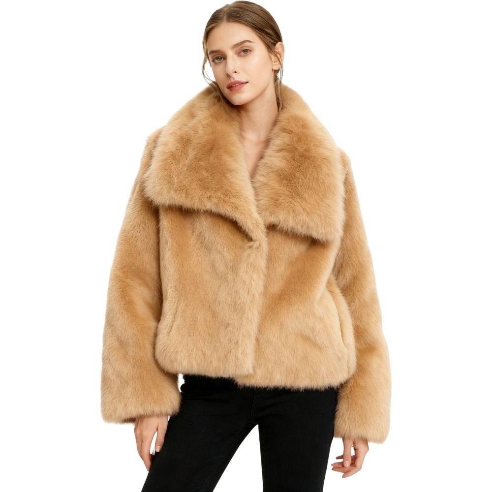 Collete | Shawl Collar Fur Jacket