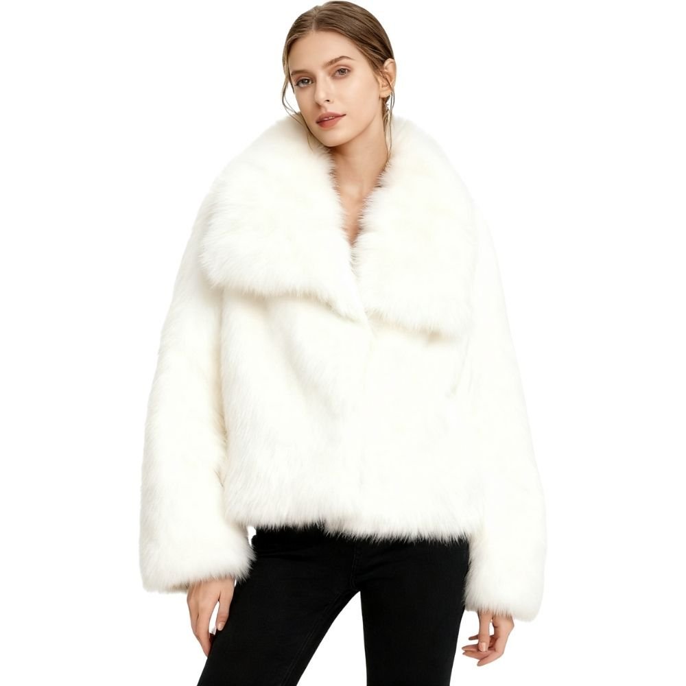 Collete | Shawl Collar Fur Jacket