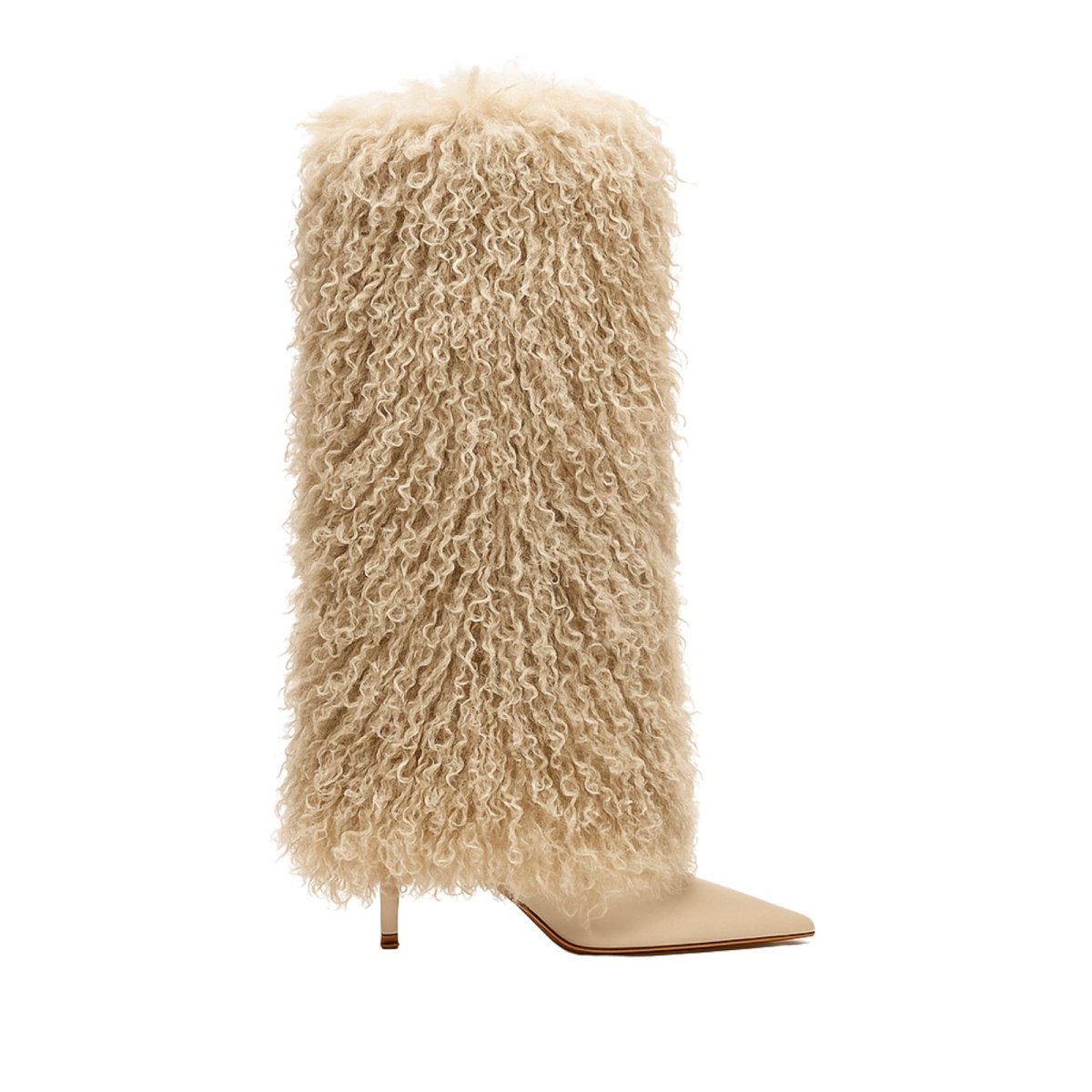 Lisa | Shearling Stiletto Heel Boots